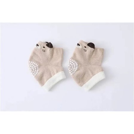 Khaki-karhu - Vauvan polvisuojat 0–3-vuotiaille, turvatyyny vauvan ryömimiseen, puuvilla- ja spandex-polvi- ja kyynärpääsuojat vastasyntyneille ja 