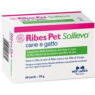 Nbf Lanes Ribes Pet Sollievo 60 Perle per Cane e Gatto