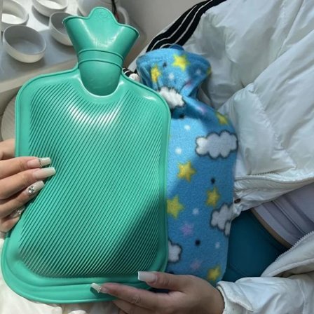 500ml Water Injection Rubber Mini Hot Water Bottle Reusable Gel Hand Thick Portable Hot Bottle Winter Warm Bag Hand Pain Relief