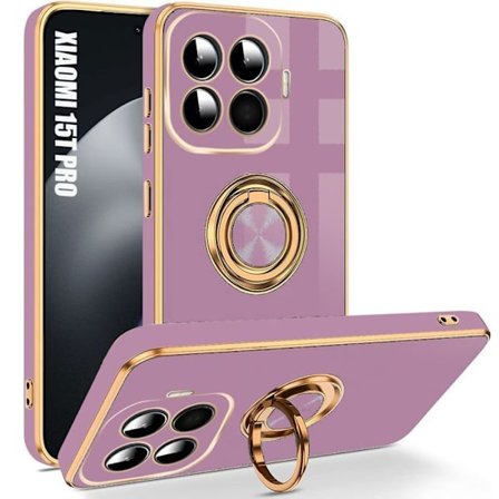 Cover til Xiaomi 15T Pro, Elegant stødabsorberende Ultra Slim Anti-Ridse Lilla