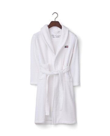 Lexington ICONS Frotteemantel für Kinder aus Baumwollmischung, weiß