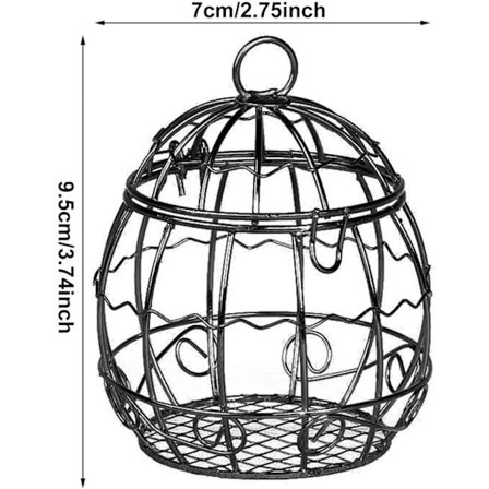 Fuglefoderskål, hængende, foderstation, til terrasse, balkon eller have, bur, 4 stk.