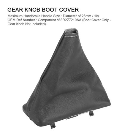 Växelspaksknoppsbalg Automatväxellåda Handtagsöverdrag Svart Sömmar med Monteringsbas 8R2Z7210AA Passar för Ford Falcon FG FGX