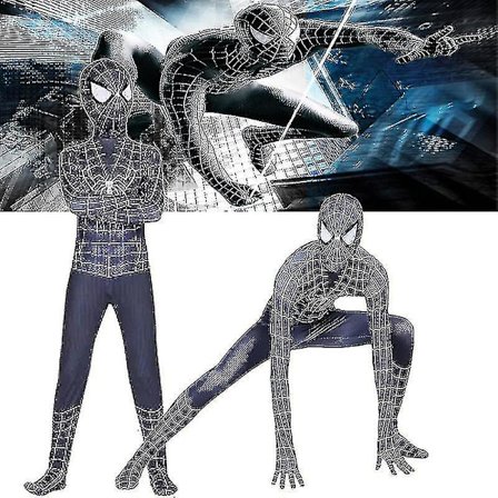 Barn Gutter Venom Kostyme Superhelt Jumpsuit Fancy Outfit