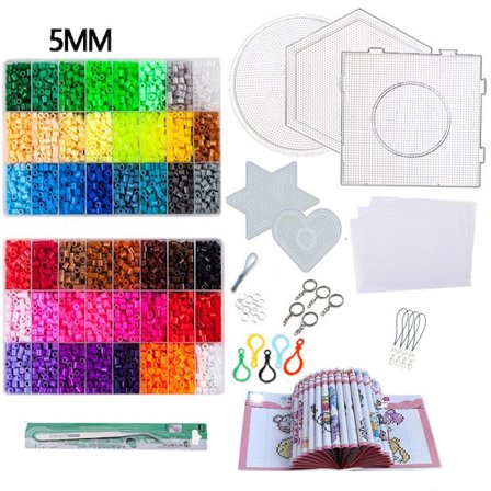 Fuse Beads 48 farver Voksne Hama Beads Complet Kit Puslespil Legetøj 24/48 Farver 5mm Strygeperler Perler Beads til børn