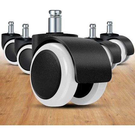 Kontorstol Caster Wheels Udskiftning (Sæt med 5), 2 tommer, Universa