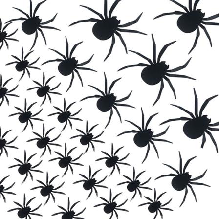 Skräck 3D PET Spider Wall Stickers 70st/ set Olika storlekar Konst tapeter