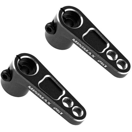 2 stk. 25T Servo Horn Servo Arm Kompatibel med Futaba Savox Servo for 1/8 1/10 RC Off-Road Drift Car, 2