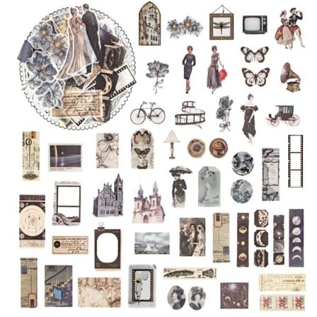 Klistremerker Vintage Stickers Washi Stickers