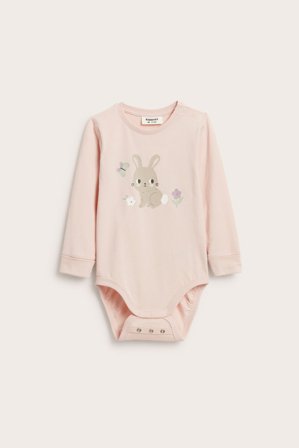 Kappahl | Body med djurmotiv Rosa 68 | Rosa