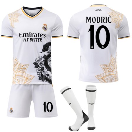 Real Madrid Slange Trøje 2025-26, Modric #10, Fodboldtrøje til Børn & Voksne