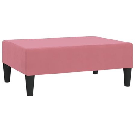 vidaXL Fotpall rosa 78x56x32 cm sammet