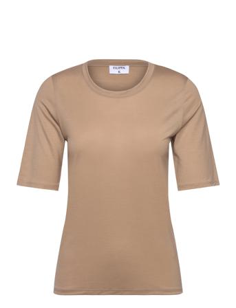 Elena Tee Designers T-shirts & Tops Short-sleeved Brown Filippa K