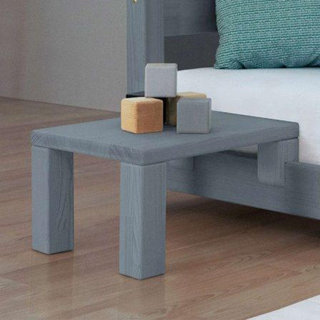 Sängbord att fästa på sängen - Grå - 23 x 32 x 41 cm