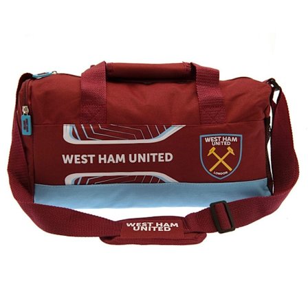 West Ham United FC Flash Duffel Bag One Size Claret Red/Sky Blu
