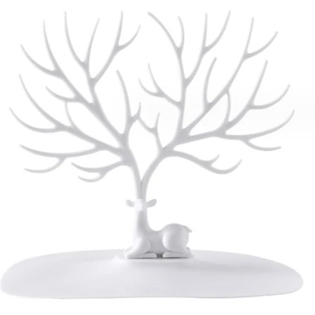 Hjortetak træformet kreativ halskæde smykker display stand øreringe stand armbånd armbånd smykker opbevaring display rack box