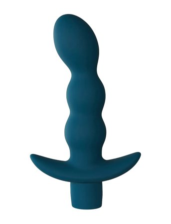 Baseks Baseks Beaded Prostate Vibrator - Blue - ONE SIZE