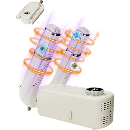 sko tørrer elektrisk, støvletørrer med 0-120 min timerfunktion, sko støvletørrer UV-lys, foldbart design til sko, handsker