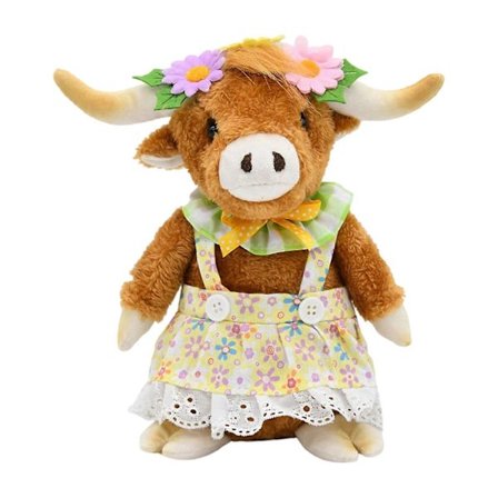 Dekorativ Vår Ku Fleece Leke Myk Pakket Dyr For Hjemmedekor Barnerom Trygg Og Permanent Flerfarget[HK]