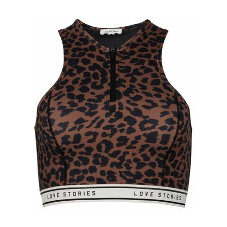 Love Stories, Gym Top Bruin, Dames, Maat:M