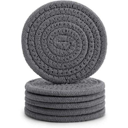 6 kpl lasinalusia, superimukykyiset juoma-alustat, tyylikkäät