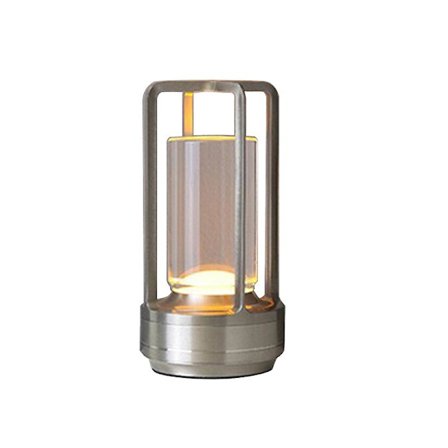 Sladdlös bordslampa, 3 färger steglös dimning LED-bordslampa med touchsensorBY