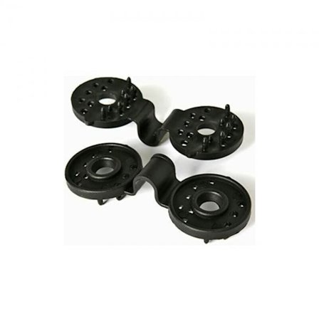 10 st svarta klämmor med öljetter - Perfekt för att montera din trädgård, terrass