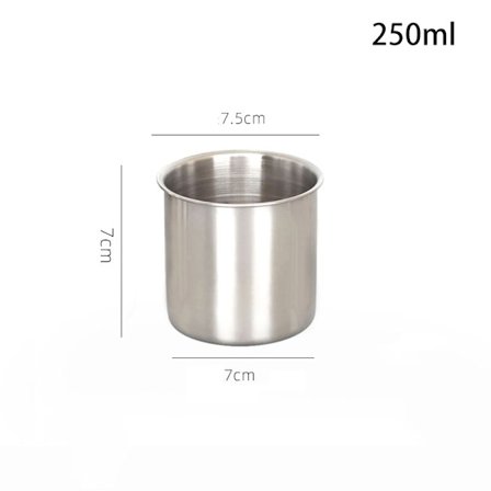 150 ml/250 ml/370 ml ölmugg i rostfritt stål Kaffe Te Vin Mjölk