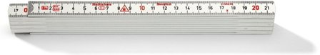 Hultafors GE 59-2-10 VI Måttstock 2 meter Vit, Mätinstrument