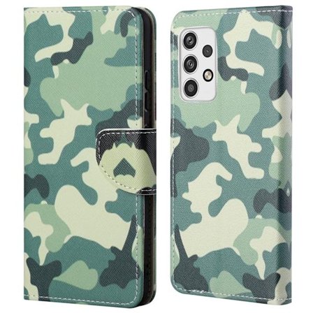 Wonderland Samsung Galaxy A23 flip etui - Camouflage