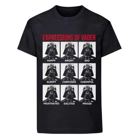 Star Wars Unisex Vuxen Expressions Of Vader T-shirt Xl Svart