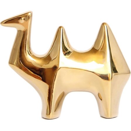 Små Djur Statyer Heminredning Modern Stil Guld Dekorativa Ornament För Vardagsrum, Sovrum, Kontorsbord, Skåp - Kamel