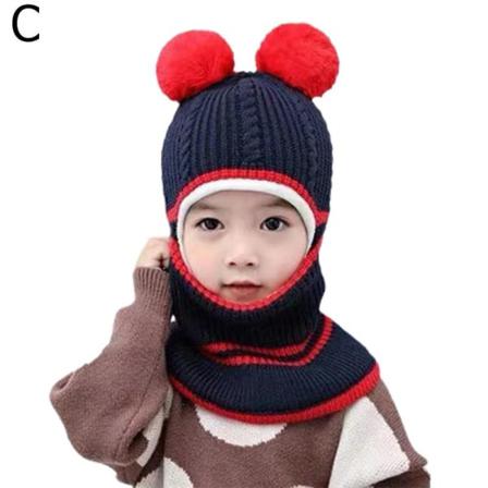 Vintermössa För Toddler Varm Baby Scarf Set Fleecefodrad K