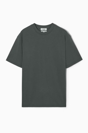 COS Men's Oversized Cotton T-Shirt in Black
