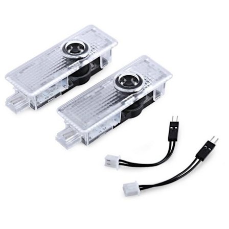 2 stk. Bil Dør Velkomstlys, LED Projektions Bil Logo Lys, Bil