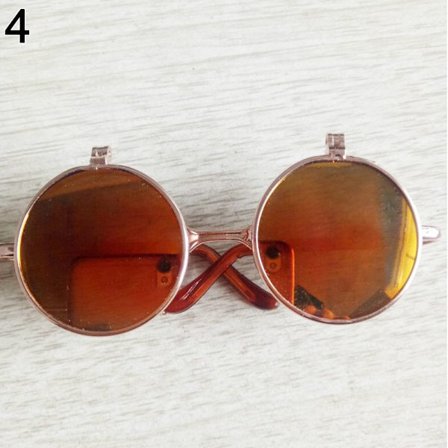 Söta runda plyschdockorglasögon 4 4