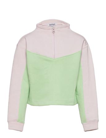 Myrna Ls Half Zip Sweat Sweat-shirt Genser Multi/mønstret Costbart