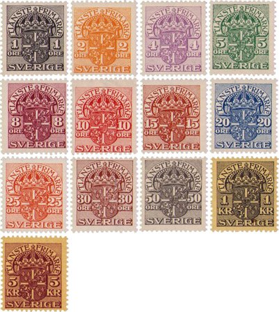 Sverige 1910-1941 - AFA 17-29 - Postfrisk