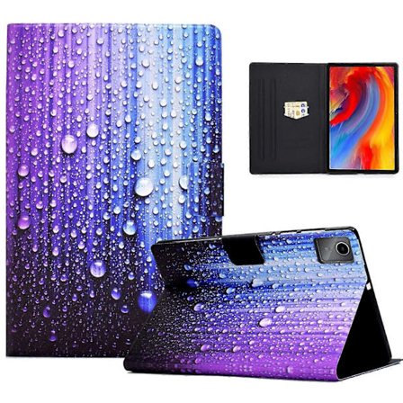 Fodral för Lenovo Tab M11/Xiaoxin Pad 11 2024 med korthållare, mönstrat läder surfplatta skydd