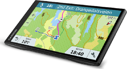Garmin DriveTrack 71 Satellite navigation Black One Size