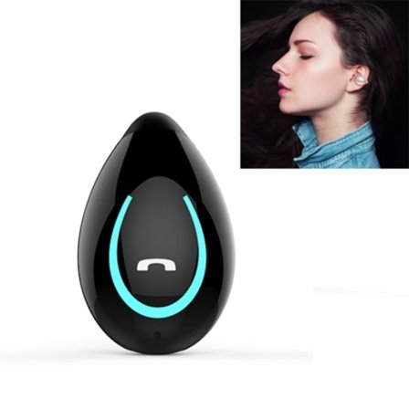 YX08 Ultralätta öronsnäcka trådlösa V5.0 Bluetooth-hörlurar öronsnäcka stereo Bluetooth-headset med mikrofon