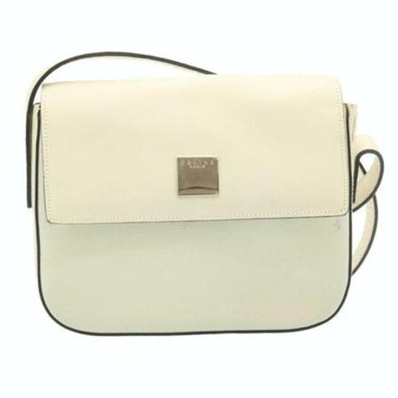 Celine Vintage, Pre-owned Shoulder Bag Wit, Dames, Maat:ONE Size,leer