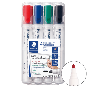 Whiteboardpenn 4-Pakk 2mm