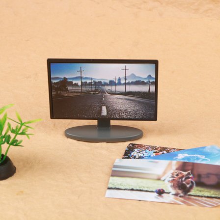 1:12 Dukkehus Miniature Stue TV Træ TV