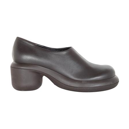 Jil Sander Pump VIT Agnellato 999 Nero brun, Dam Pumps, Dam, Storlek: 39 EU