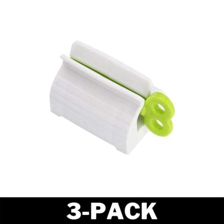 Tandkrämshållare / Tubpress - Pressa Ut Det Sista Grön 3-pack