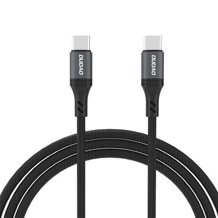 Dudao Flettet USB-C til USB-C-kabel 60W 1,2 m med hurtiglading - Svart