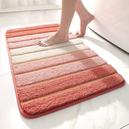 Halksäker Badmatta, Extra Mjuk Badrumsmatta, Maskintvättbar, Wat