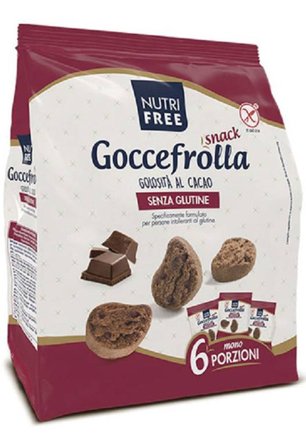 Nutrifree Goccefrolla Snack Golosità Al Cacao Senza Lattosio