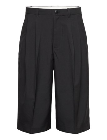 Weekday Loose Long Suit Shorts - Black - 46